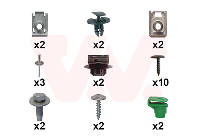 Montageset, bumper Van Wezel 3805793