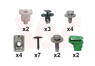 Montageset, achterscherm Van Wezel 3805796
