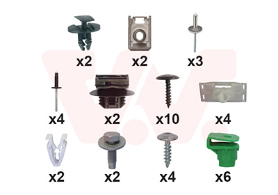 Montageset, bumper Van Wezel 4043793