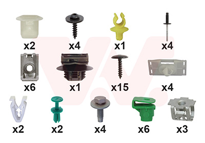 Montageset, bumper Van Wezel 4043794