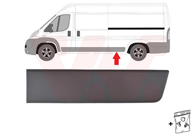 Sier- / beschermingspaneel, zijwand Van Wezel 4064415