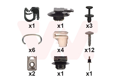 Montageset, bumper Van Wezel 4081794