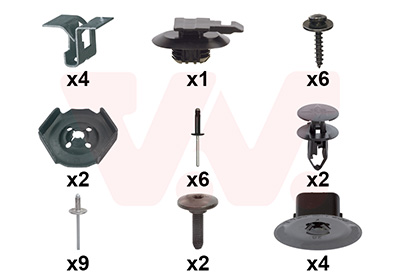 Montageset, bumper Van Wezel 4368793