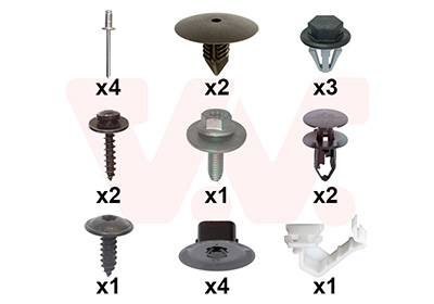 Montageset, achterscherm Van Wezel 4368796