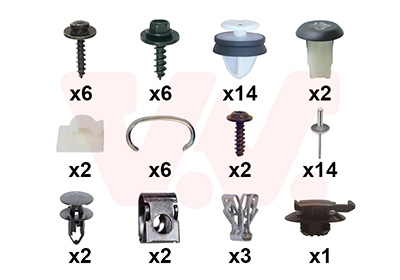 Montageset, bumper Van Wezel 4403793