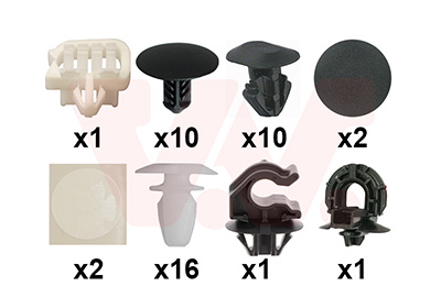 Montageset, motorkap Van Wezel 4403797