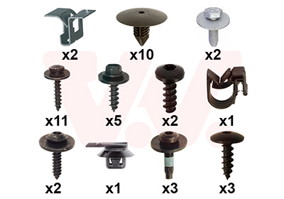 Montageset, bumper Van Wezel 4412794