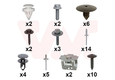 Montageset, bumper Van Wezel 4414794