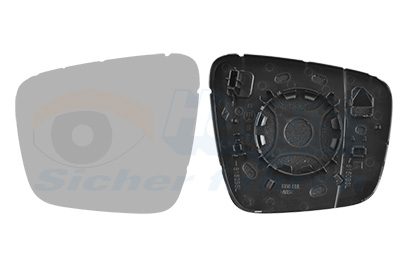 Buitenspiegelglas Van Wezel 4415831