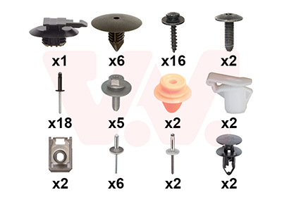 Montageset, bumper Van Wezel 4422794