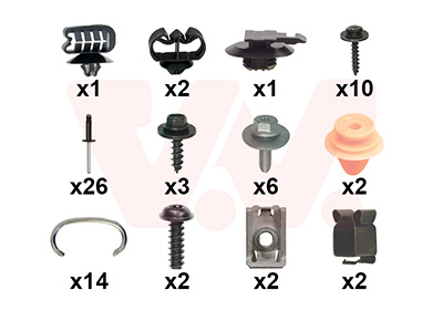 Montageset, bumper Van Wezel 4426794