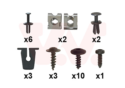 Montageset, bumper Van Wezel 4907794