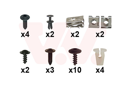 Montageset, bumper Van Wezel 4908794