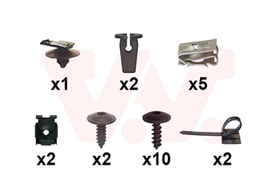 Montageset, bumper Van Wezel 4929793