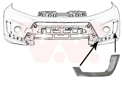 Voorbumper deel Van Wezel 5253581