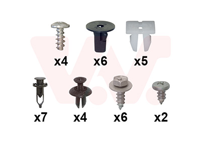 Montageset, bumper Van Wezel 5437794