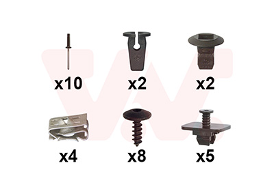 Montageset, bumper Van Wezel 5742793
