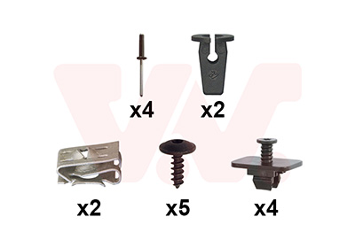 Montageset, bumper Van Wezel 5751793