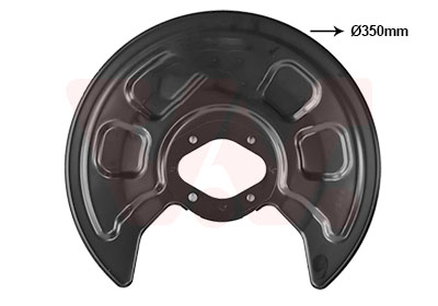 Dekplaat, remschijf Van Wezel 5867373