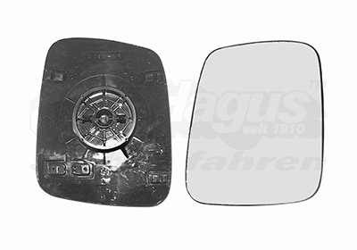 Buitenspiegelglas rechts HAGUS Van Wezel 5874832