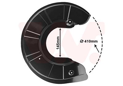 Dekplaat, remschijf Van Wezel 6903372