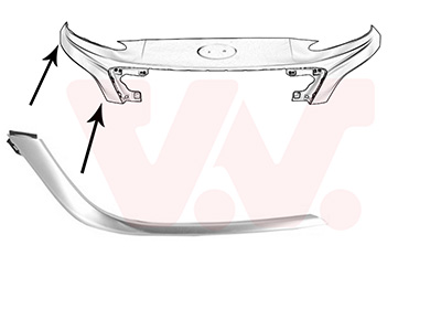 Sier- / beschermingspaneel, bumper Van Wezel 8150584