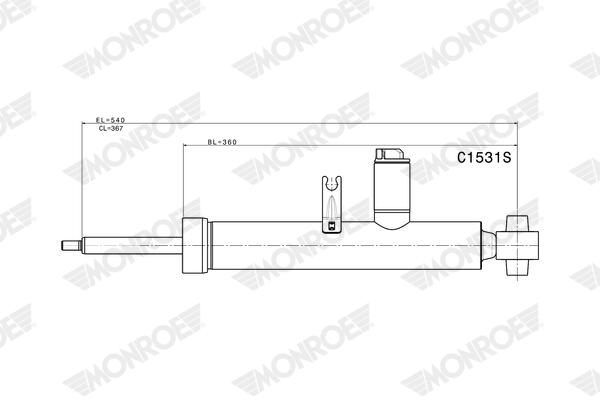 Schokdemper Monroe C1531S