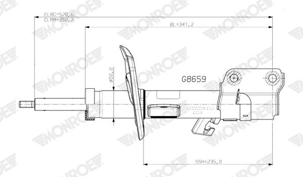 Schokdemper Monroe G8659