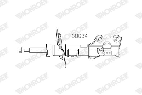 Schokdemper Monroe G8684
