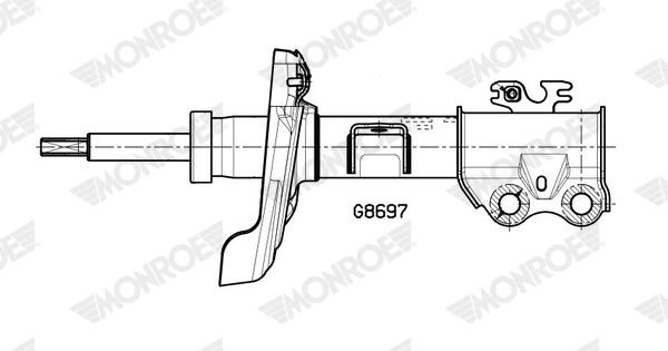 Schokdemper Monroe G8697