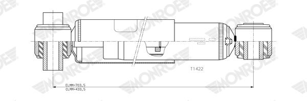 Schokdemper Monroe T1422