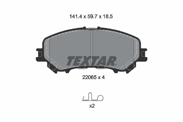 Remblokset Textar 2206501
