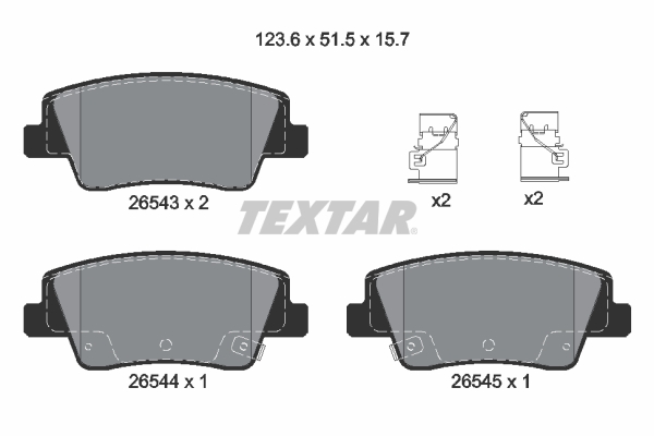 Remblokset Textar 2654301