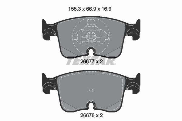 Remblokset Textar 2667701