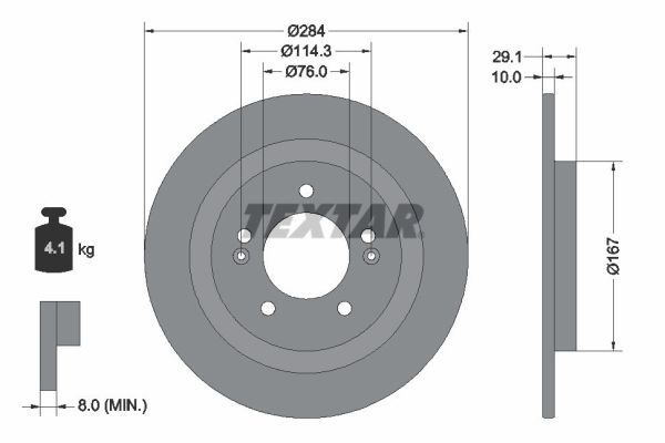 Remschijf Textar 92352503