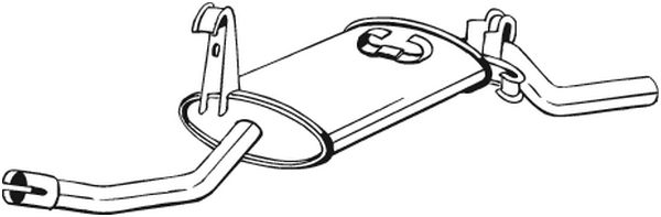 Achterdemper Bosal 105-881