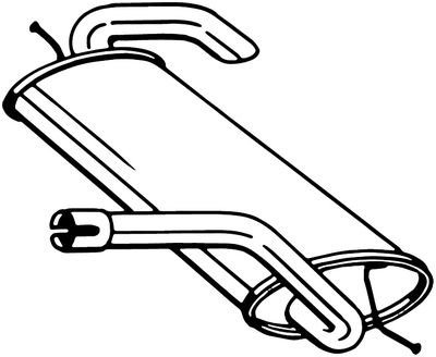 Achterdemper Bosal 154-995