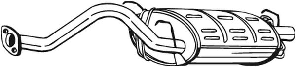 Achterdemper Bosal 163-349