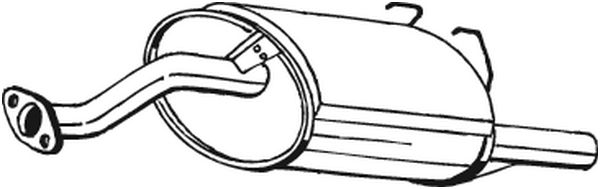 Achterdemper Bosal 163-729