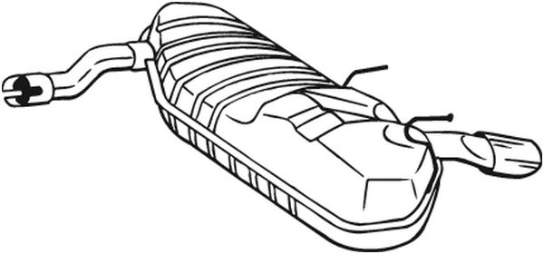 Achterdemper Bosal 185-121