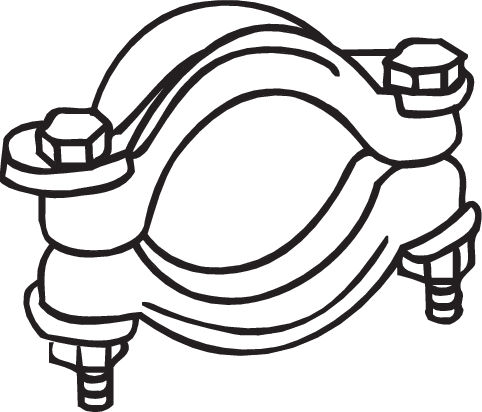 Uitlaatklem Bosal 254-412