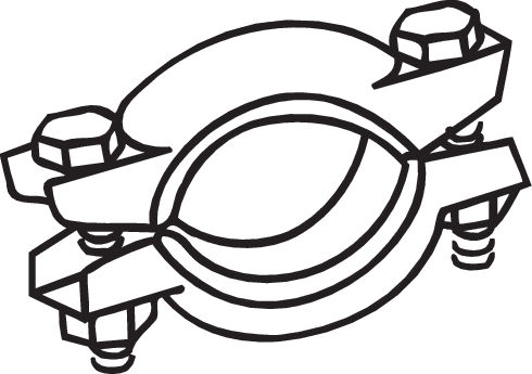 Uitlaatklem Bosal 254-787