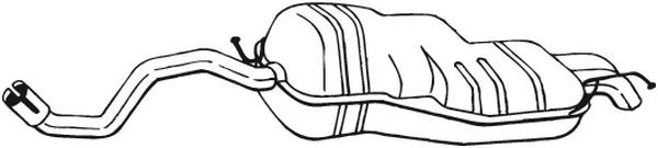 Achterdemper Bosal 279-107