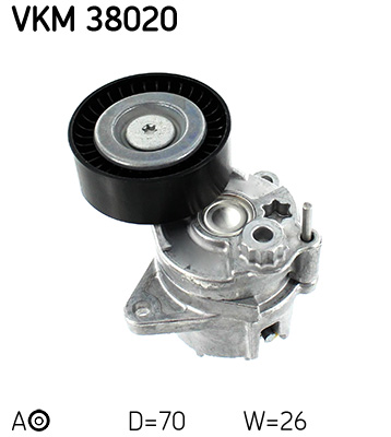 Spanrol (poly) V-riem SKF VKM 38020