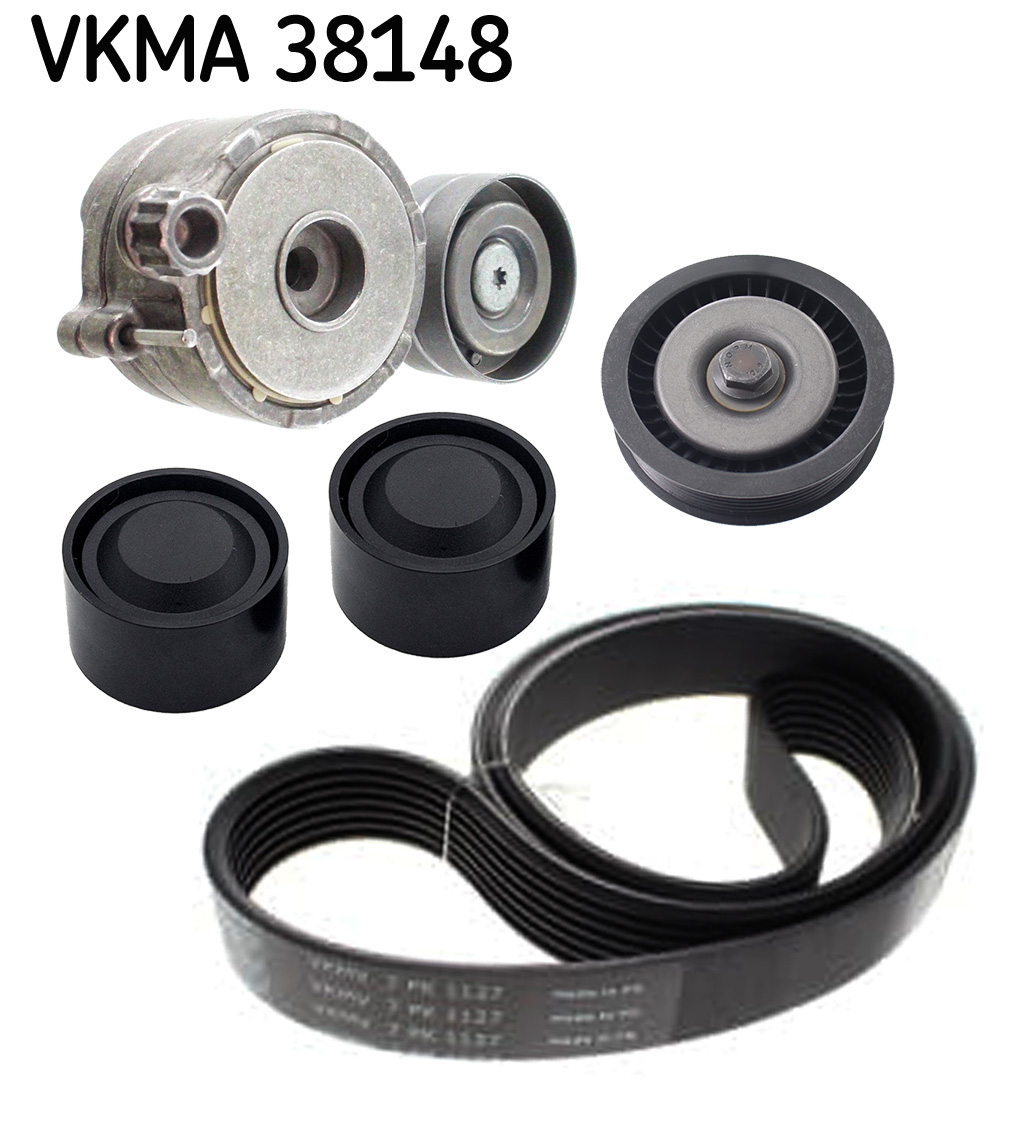 Poly V-riem set SKF VKMA 38148