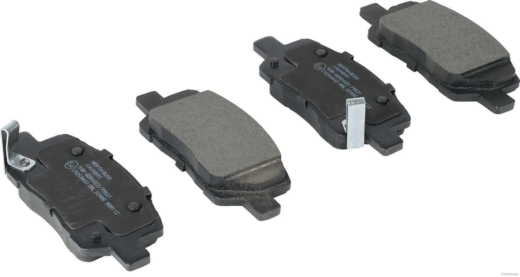 Remblokkenset, schijfrem Herth+Buss Jakoparts J3600591
