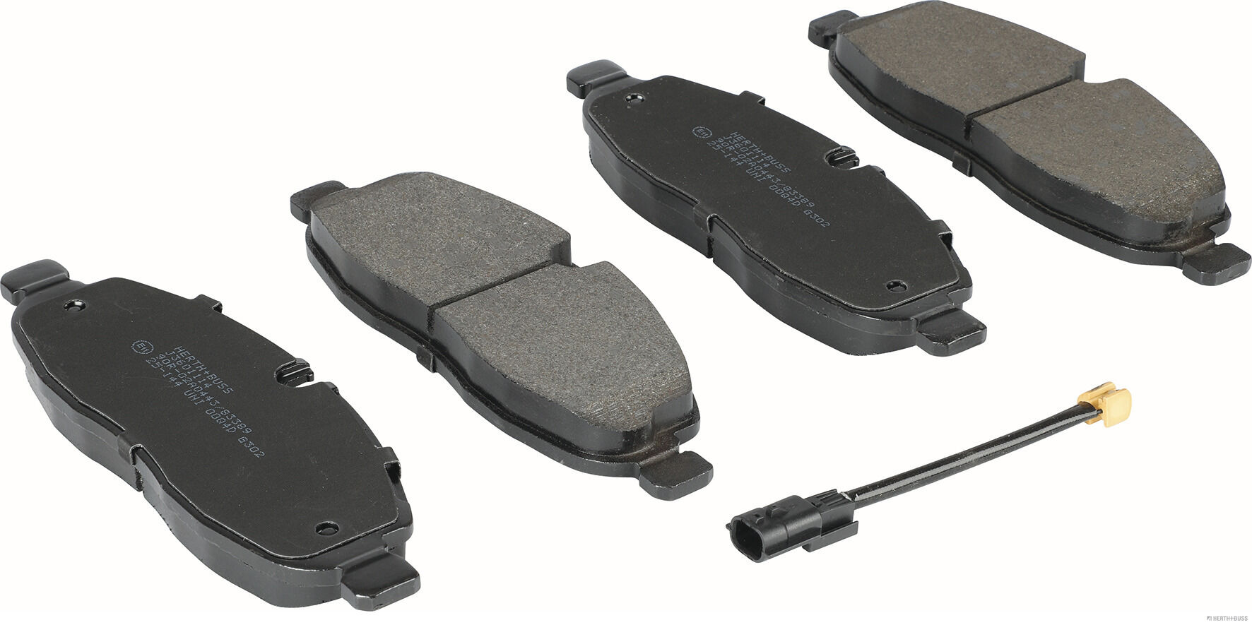 Remblokkenset, schijfrem Herth+Buss Jakoparts J3601114