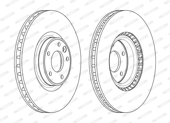 Remschijven Ferodo DDF2601C-1