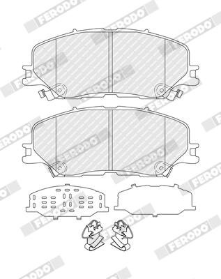 Remblokkenset, schijfrem Ferodo FDB5542