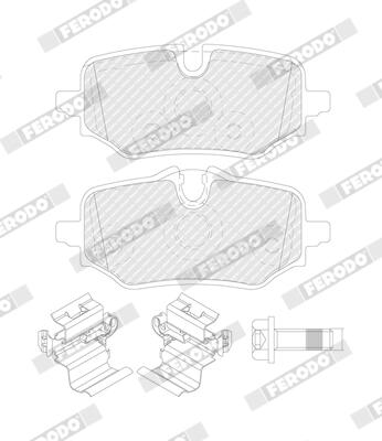 Remblokkenset, schijfrem Ferodo FDB5561